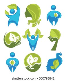 ecological people, symbols and emblems