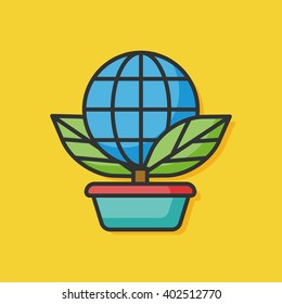 ecological plant vector icon