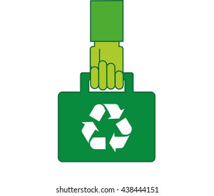 ecological portfolio isolated icon design
