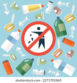 Ecological problem. Planet Earth is full of rubbish. Save the planet. Earth Day. Restoration of the ecology of the planet. Garbage set. Take out a rubbish. Garbage sorting. Plastic, organic, metal