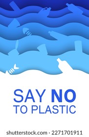 Ecological problem. Planet Earth is full of rubbish. Save the planet. Earth Day. Restoration of the ecology of the planet. Garbage in the ocean. Water pollution. plastic in water. Waste in the ocean