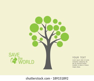 Ecological and save the world green
