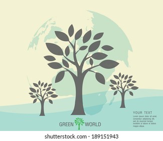 Ecological and save the world green