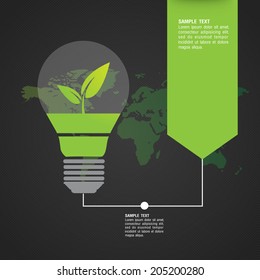 Ecological and save the world green