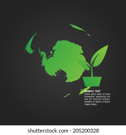 Ecological and save the world green
