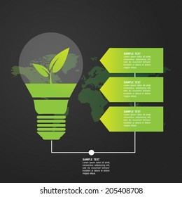 Ecological and save the world green