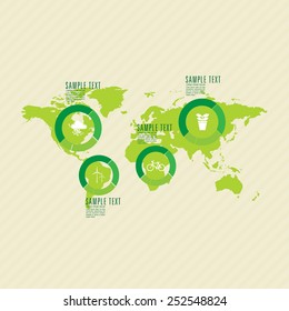 Ecological and save the world green