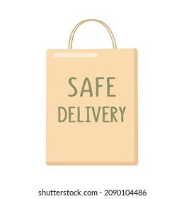 Ecological shopping bag - delivery concept
