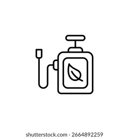 Ecological Sprayer Device Symbolizing Natural Resource Conservation and Organic Gardening