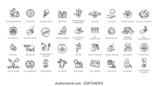 Ecological Succession Icons Pack. Vector collection