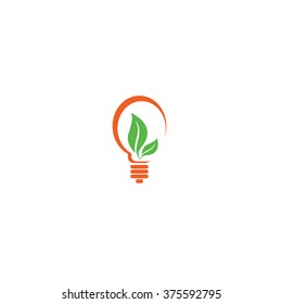Ecological symbol of bulb 