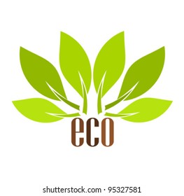 Ecological symbol. Vector illustration