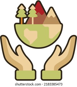 ecological vector line icons, sign and symbols in flat design environmental  with elements for mobile concepts and web apps