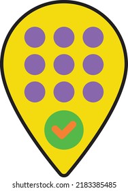 Symbole, Zeichen und Symbole in flacher Design-Umgebung mit Elementen für mobile Konzepte und Web-Apps
