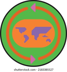 ecological vector line icons, sign and symbols in flat design environmental  with elements for mobile concepts and web apps