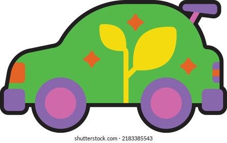 iconos ecológicos de línea vectorial, signos y símbolos en un entorno de diseño plano con elementos para conceptos móviles y aplicaciones web