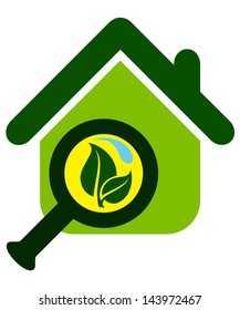 Ecologically friendly house under the magnifying glass