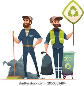 ecologically responsible waste garbage collecting