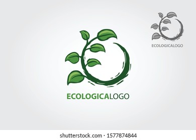 EcologicaLogo Vector Logo Template is a tree with a circle style. The template logo for businesses, insurance, financial or capital companies etc. A logo for your successful business.