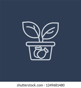 Ecologism icon. Ecologism linear design concept from Ecology collection. Simple element vector illustration on dark blue background.