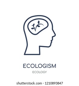 Ecologism icon. Ecologism linear symbol design from Ecology collection. Simple outline element vector illustration on white background.