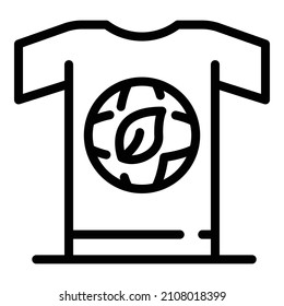 Ecologist tshirt icon. Outline ecologist tshirt vector icon for web design isolated on white background