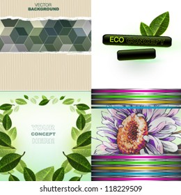ecology abstract backgrounds.vector design