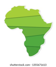 ecology Africa map concept- vector illustration