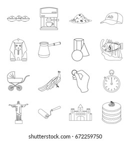 ecology, animals, finance and other web icon in outline style.cooking, interesting,building icons in set collection.