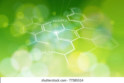 ecology background: chemical formulas