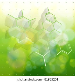 ecology background: chemical formulas