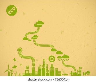 ecology background / eco visual