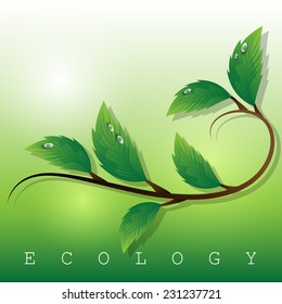 Ecology Background - Vector Illustration, Graphic Design Editable For Your Design