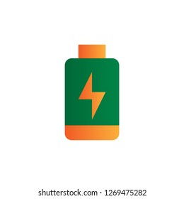 ecology battery icon design with creative modern concept and simple logo creative shape style design vector eps 10