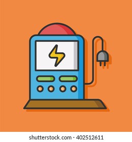 ecology battery vector icon