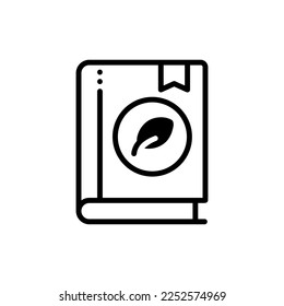 Umweltbuch, Vektorgrafik-Symbol