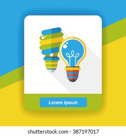 ecology bulb flat icon