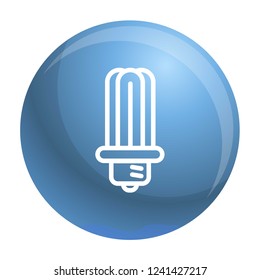 Ecology bulb icon. Outline ecology bulb vector icon for web design isolated on white background