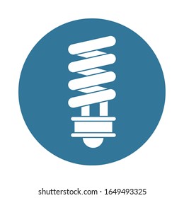 ecology bulb light energy icon vector illustration design