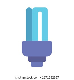 ecology bulb light energy icon vector illustration design