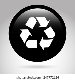 ecology button design, vector illustration eps10 graphic