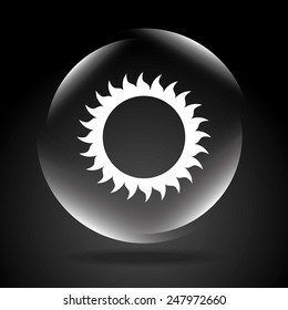 ecology button design, vector illustration eps10 graphic