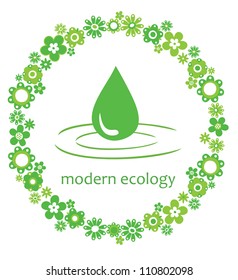 ecology card design. vector illustration