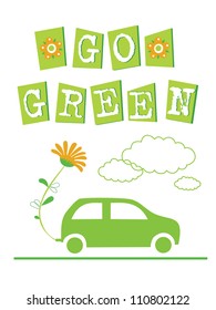 ecology card design. vector illustration