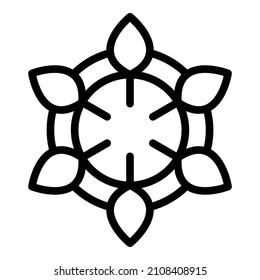 Ecology care icon. Outline ecology care vector icon for web design isolated on white background