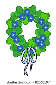 Ecology chaplet beauty green illustration - Vector