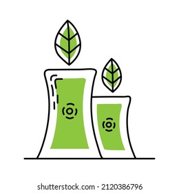 ecology chimney plant production icon