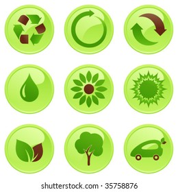 Ecology computer icons.