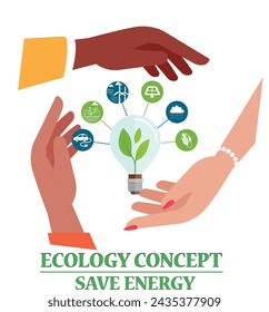 Ecology Concept. 3D Energy saving
concept.Sustainability illustration set. ESG,
green energy, sustainable industry with
windmills and solar energy panels.
Environmental, Social, and Corporate.