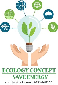 Concepto de ecología. Ahorro de energía 3D
Concepto.Moderno Eco Casa Privada con
Molinos de viento y paneles de energía solar, eléctricos
Coche cerca de la estación de carga, Green Industrial
Fábrica con energía renovable.